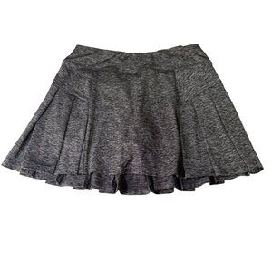 Tek Gear Drytek Womens Pleated Athletic Skort With Built-In Shorts Size M Heathe